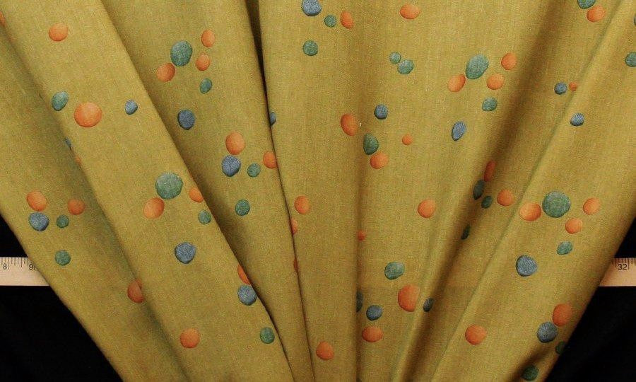 Discount Fabric DRAPERY Celadon Pebbles InWeave Fabric