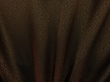 Discount Fabric JACQUARD Brown & Black Abstract Drapery