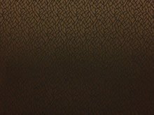 Discount Fabric JACQUARD Brown & Black Abstract Drapery