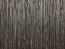 Discount Fabric JACQUARD Taupe & Brown Stripe Drapery
