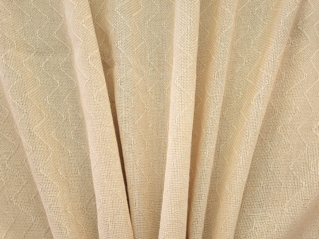 Discount Fabric OPEN WEAVE DRAPERY Cream Chevron