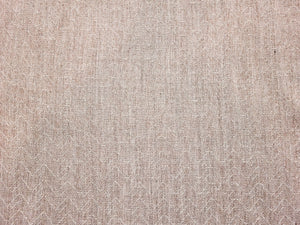 Discount Fabric OPEN WEAVE DRAPERY Tan & Ivory Chevron