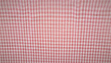 Discount Fabric DRAPERY Dark Pink & Ivory Check