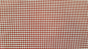 1/8" Red Gingham Fabric