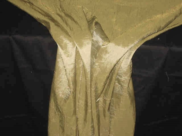 Gold Crushed Taffeta Fabric