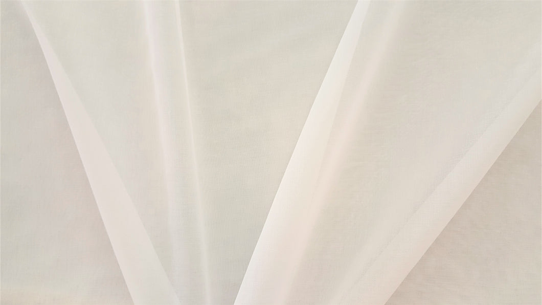 Discount Fabric SHEER Off White Batiste Drapery