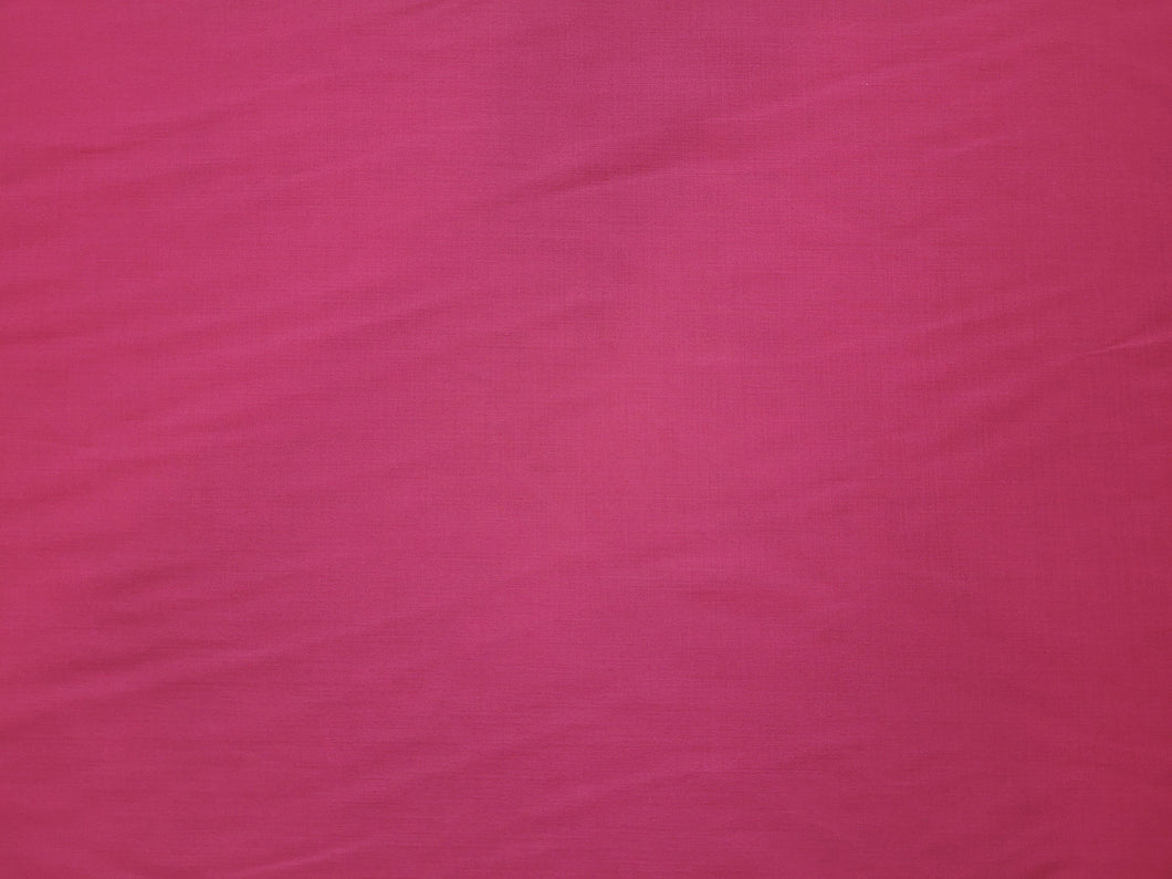 Hot Pink Poplin Fabric - By The Yard