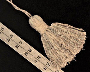 5" Tassel in Natural, Soft Sage & Taupe