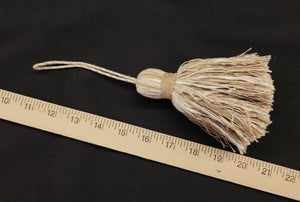 5" Tan & Ivory Tassel
