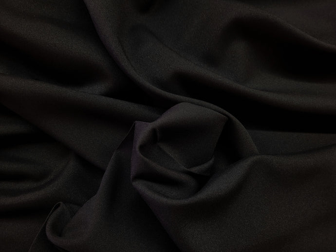 Black Poplin - WHOLESALE FABRIC - 15 Yard Bolt