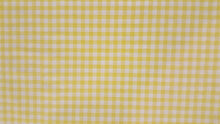1/4" Yellow Gingham - WHOLESALE FABRIC - 20 Yard Bolt