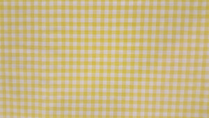 1/4" Yellow Gingham Fabric