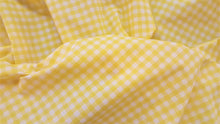 1/4" Yellow Gingham Fabric