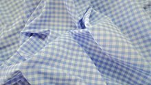 1/4" Blue Gingham Fabric