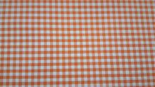 1/4" Orange Gingham - WHOLESALE FABRIC - 20 Yard Bolt
