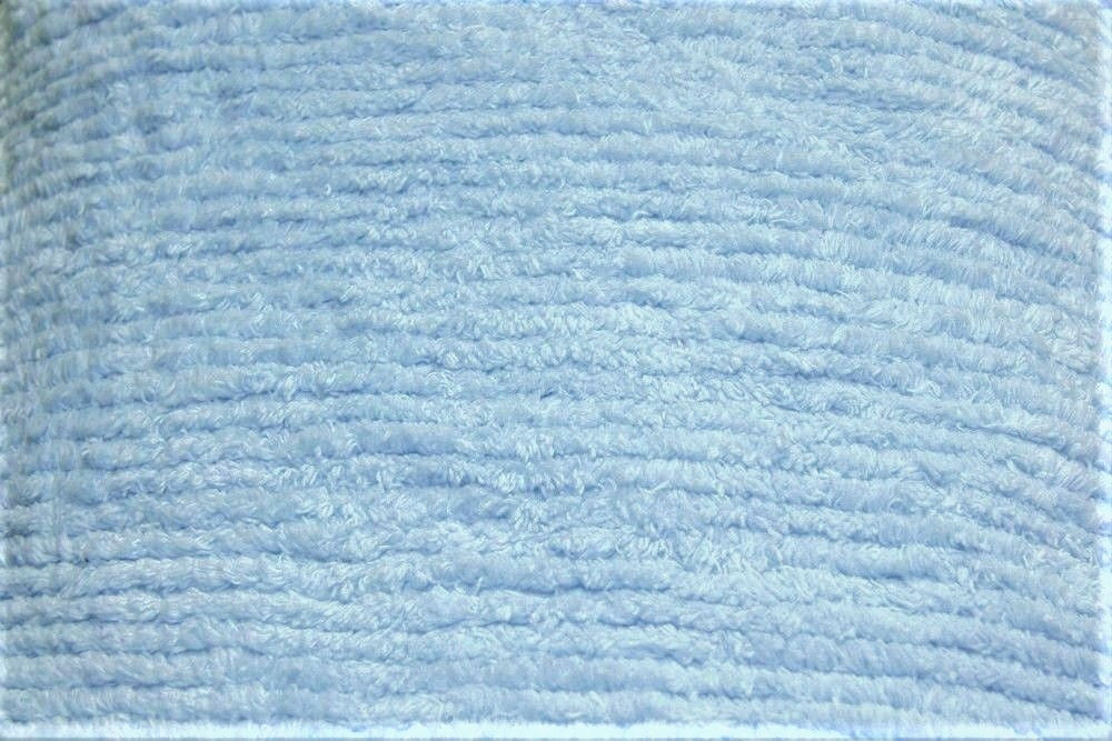 Blue Terry Chenille Fabric