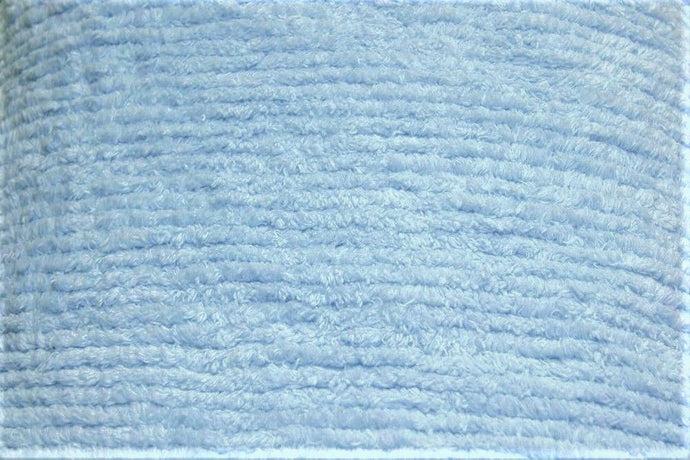 Blue Terry Chenille Fabric