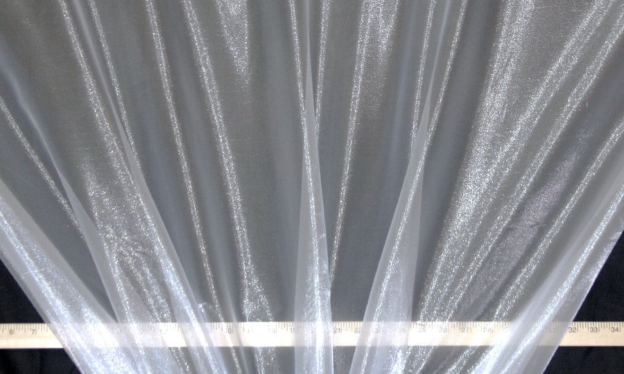White Twinkle Organza Fabric