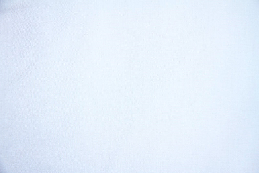 White 100% Cotton Carolina Broadcloth Fabric - By the Yard