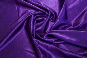 Purple Crepe Back Satin Fabric