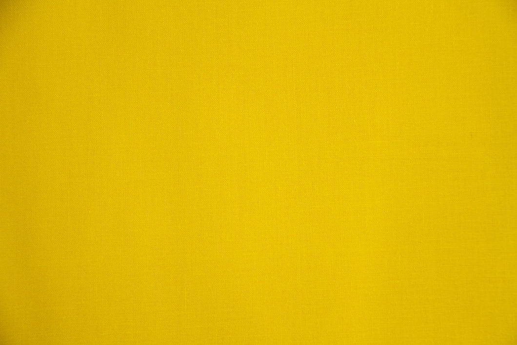 Yellow 100% Cotton Harvest Broadcloth Fabric