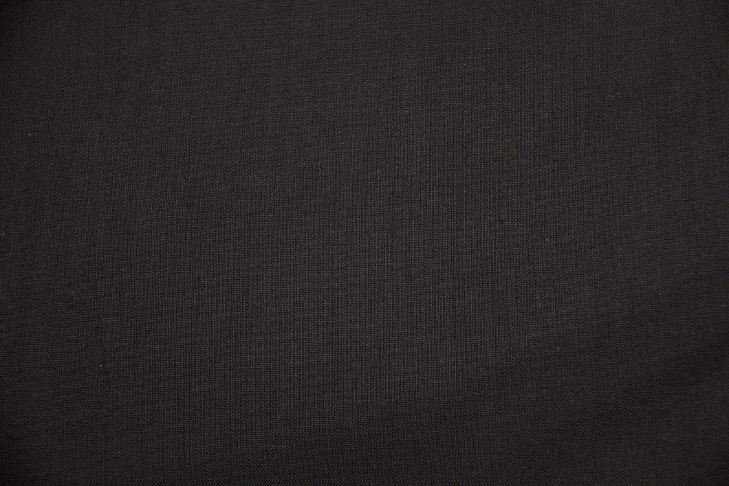 Black 100% Cotton Carolina Broadcloth Fabric - By the Yard
