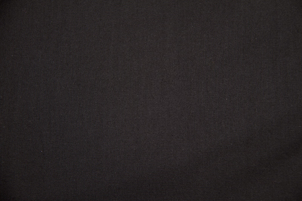 Black 100% Cotton Carolina Broadcloth Fabric - By the Yard
