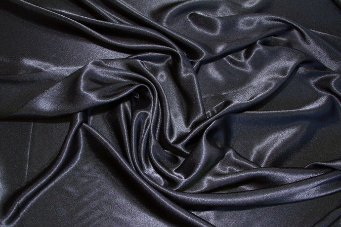 Black Crepe Back Satin Fabric