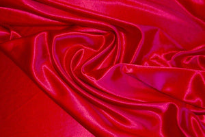 Red Crepe Back Satin - WHOLESALE FABRIC - 15 Yard Bolt