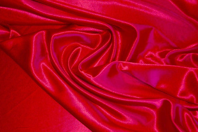 Red Crepe Back Satin - WHOLESALE FABRIC - 15 Yard Bolt