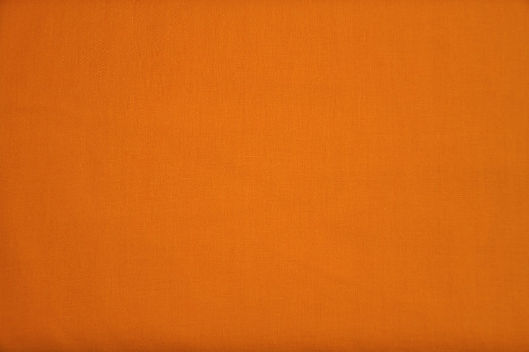 Tangerine 100% Cotton Carolina Broadcloth Fabric - By the Yard