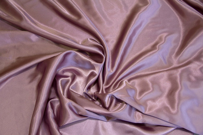 Dusty Lilac Charmeuse Satin Fabric