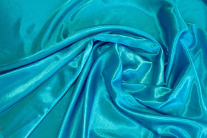 Turquoise Charmeuse Satin Fabric