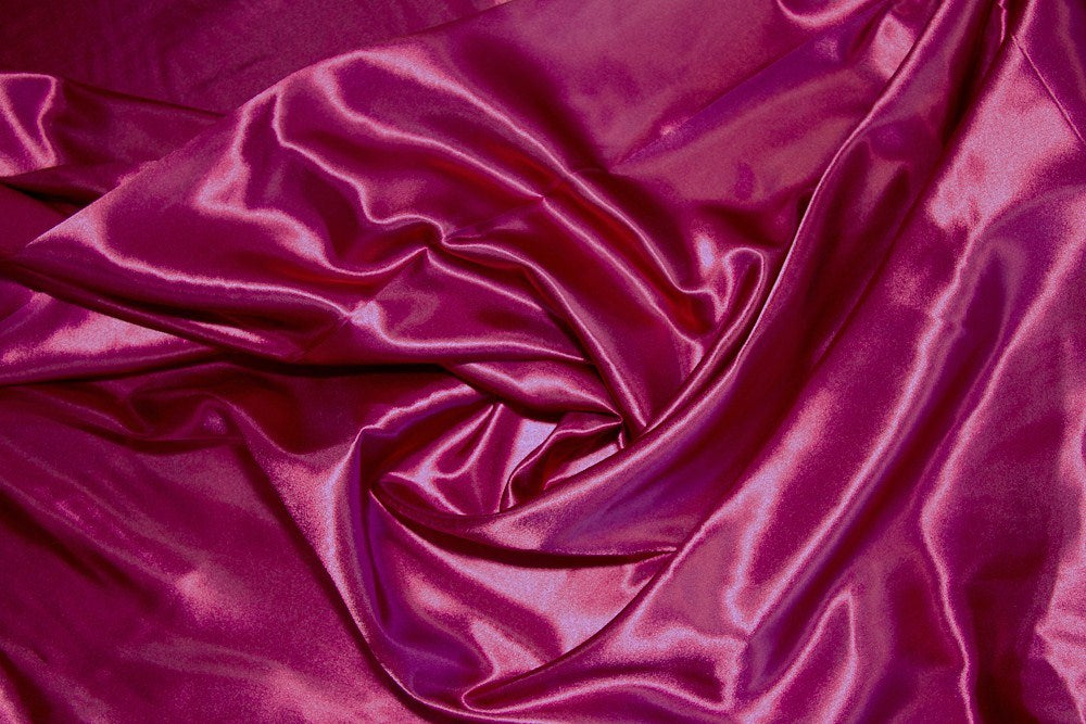Cranberry Charmeuse Satin Fabric