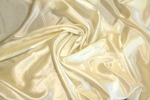 Ivory Charmeuse Satin - WHOLESALE FABRIC - 15 Yard Bolt