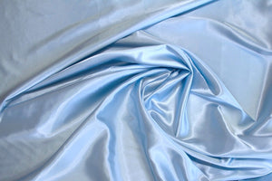 Baby Blue Charmeuse Satin Fabric
