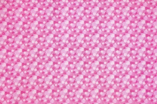 Pink Bubbles Double Napped Flannel