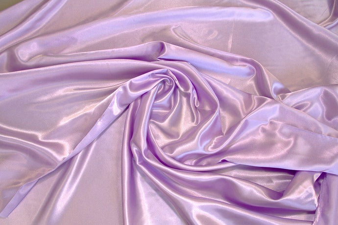 Lavender Charmeuse Satin - WHOLESALE FABRIC - 15 Yard Bolt