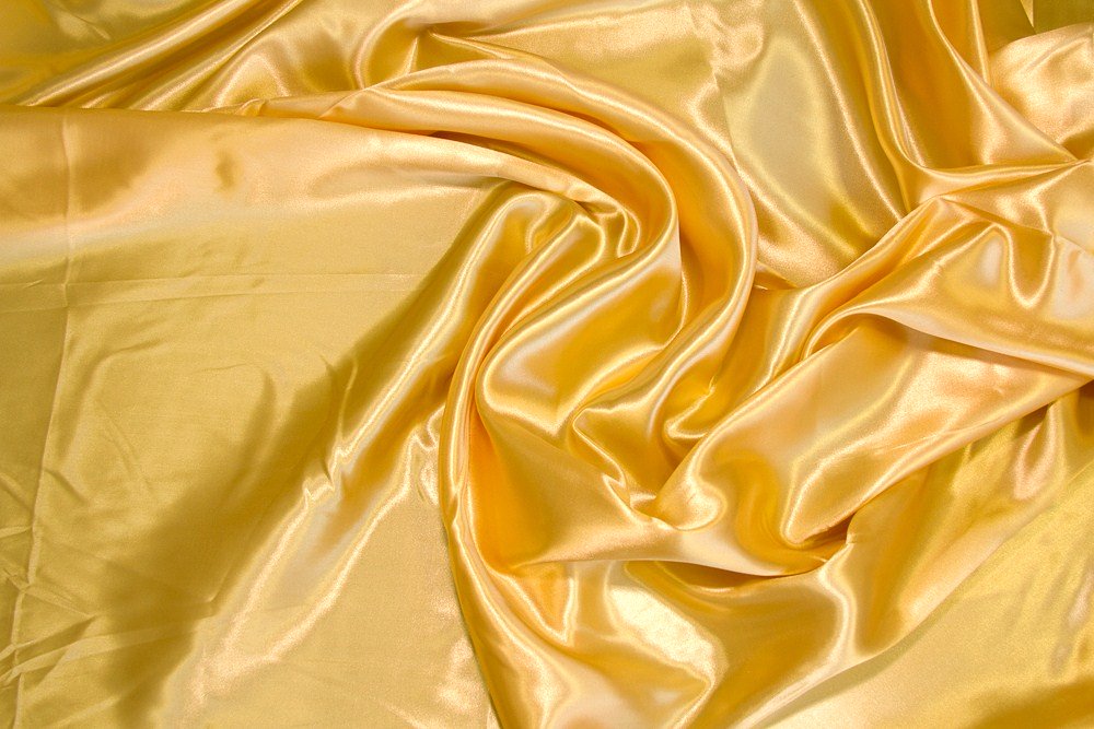 Sun Gold Charmeuse Satin - WHOLESALE FABRIC - 15 Yard Bolt