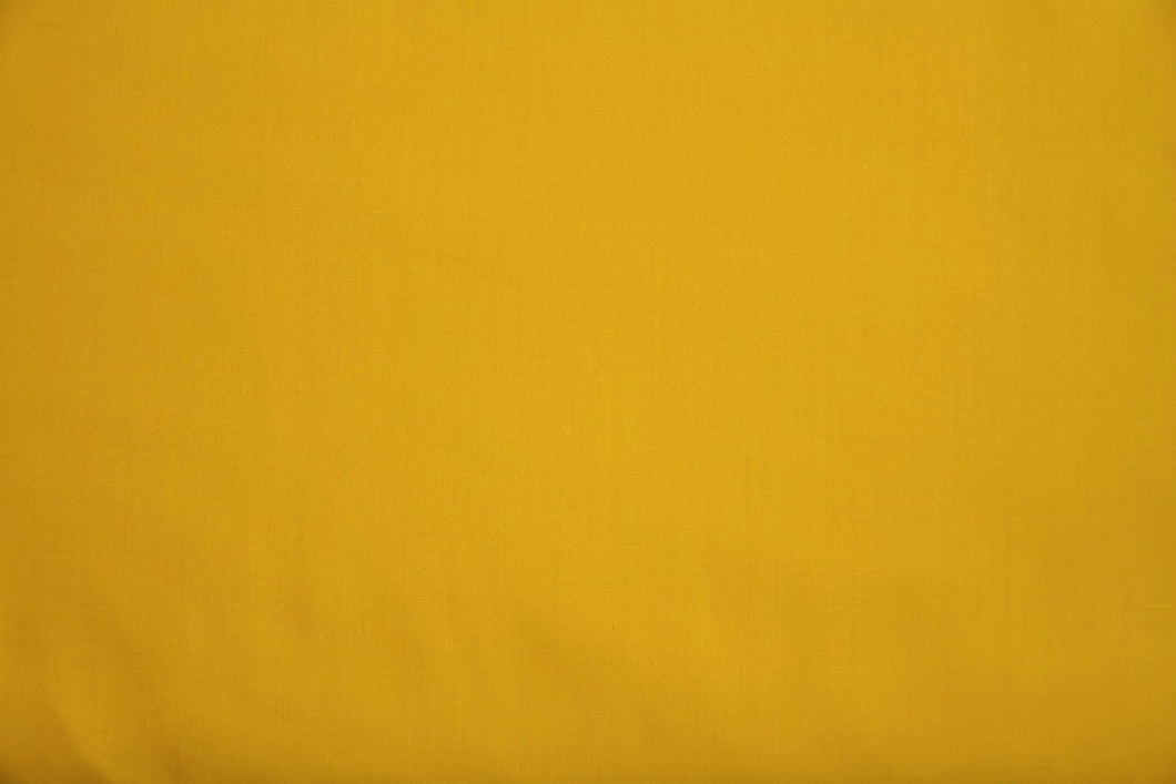 Yellow 100% Cotton Carolina Broadcloth Fabric - By the Yard