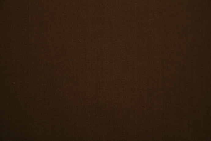Dark Brown Polycotton Liberty Broadcloth - WHOLESALE FABRIC - 20 Yard Bolt