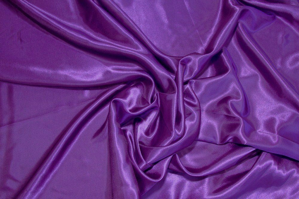 Purple Charmeuse Satin - WHOLESALE FABRIC - 15 Yard Bolt