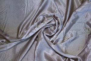 Gray Charmeuse Satin Fabric