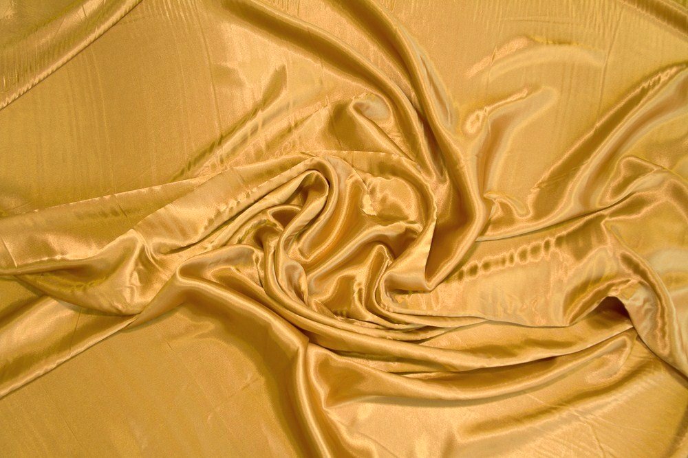 Mustard Charmeuse Satin Fabric