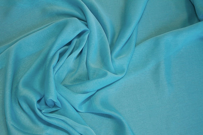 Aqua/Turquoise Two Tone Chiffon Fabric