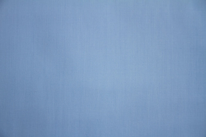 Medium Blue Polycotton Liberty Broadcloth Fabric