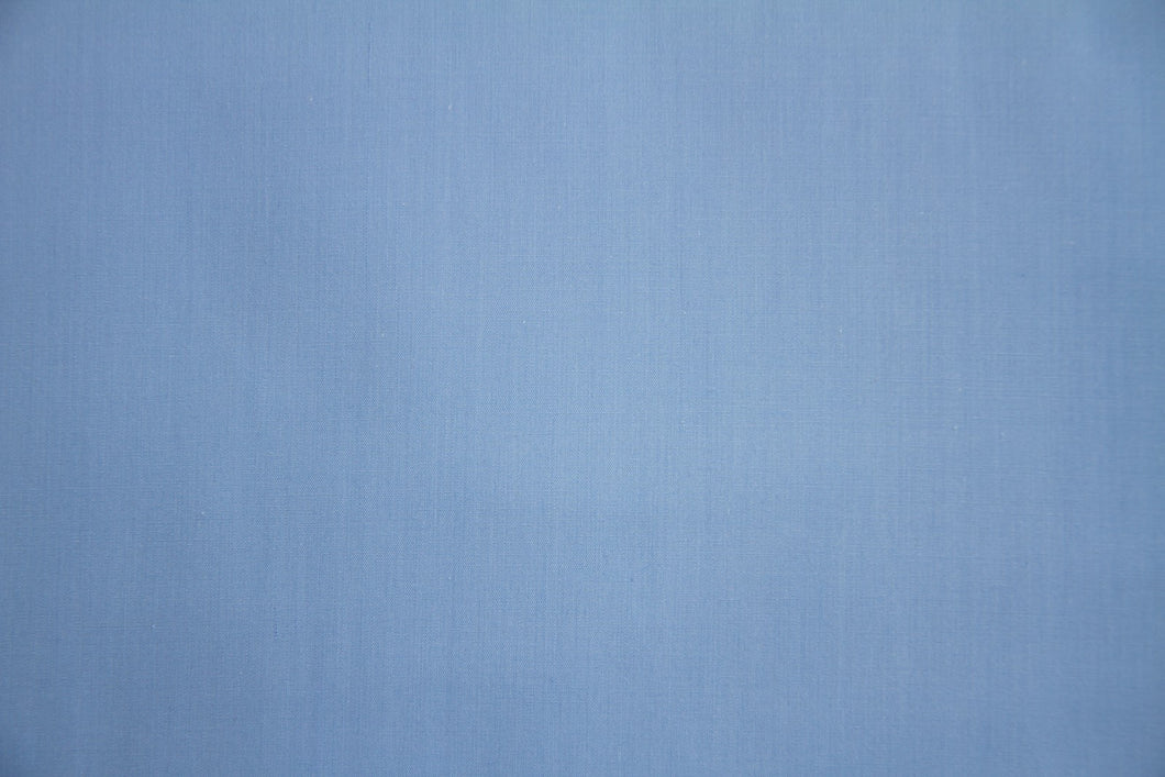 Medium Blue Polycotton Liberty Broadcloth Fabric