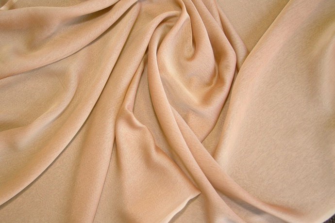 Mocha Two Tone Chiffon - WHOLESALE FABRIC - 15 Yard Bolt