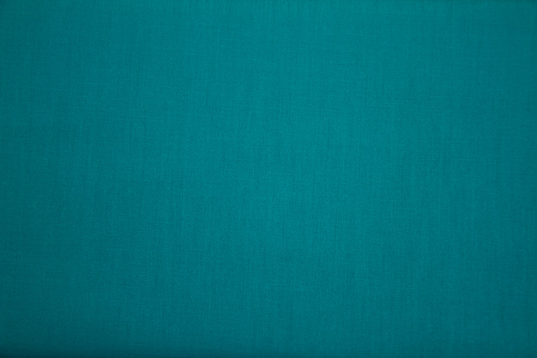 Teal Polycotton Liberty Broadcloth Fabric