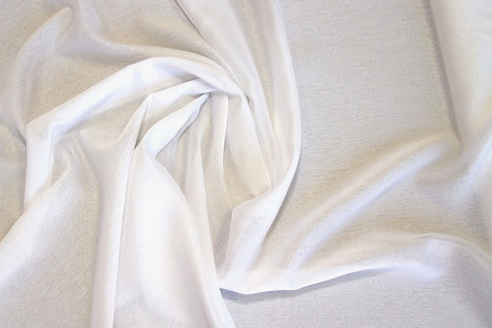 White Two Tone Chiffon Fabric